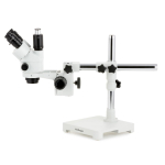 AmScope SM-3NTP-64S-8M SM-3 Series Simul-Focal Lockable Zoom Trinocular Stereo Microscope 7X-45X w/ 64 LED Compact Ring Light and 8MP USB 2.0 C-mount Camera on Single Arm Boom Stand (2)