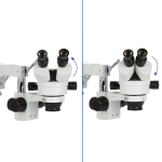 AmScope SM-4BY-FODR-3M3 SM-4 Series Zoom Binocular Stereo Microscope 7X-90X w/ 150W Halogen Dual Gooseneck & Ring Lights and 3MP USB 3.0 C-mount Camera on Double Arm Boom Stand (7)