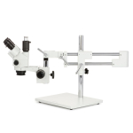AmScope SM-4NTP-30WY-18M3 SM-4 Series Simul-Focal Lockable Zoom Trinocular Stereo Microscope 7X-45X w/ 30W LED Double Gooseneck FO Lights and 18MP USB 3.0 C-mount Camera on Double Arm Boom Stand (9)