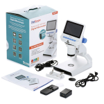 AmScope DM140 4.3 inch Premium 1080P HD Portable LCD Digital Color Microscope w/ Dual-LED Illumination + Optional Activity Kit, 32gb Micro SD Card (5)