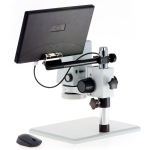 AmScope DM750-2MP-HDM11 DM750 Series Zoom Tabletop Video Inspection Digital Microscope System 0.7X-5X Magnification on Pillar Stand w/ 11.6" Monitor (3)