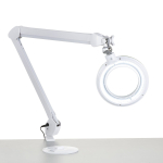 AmScope MAGLED-8066D8 1.75X Magnification 5" Diameter Lens 3 Diopter LED Magnifying Lamp on Articulating Arm w/ Heavy-Duty Table Clamp (4)