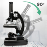 AmScope M30-ABS-KT2-EXCL1 IQCrew Strater KIDS Student Compound Microscope Kit 120X-240X-300X-480X-600X-1200X w/ Metal Arm and Experiment Cards (6)
