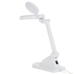 AmScope MAG3-30D5D12 2.25X, 4X Magnification 3.5" Lens 30 LED Table Top Magnifying Lamp (4)