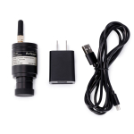 AmScope M158C-2L-WF Monocular Compound Microscope 40X-1000X, Student, Battery Powered + Dual LED Illumination + Wi-Fi 2.0MP Digital Eyepiece Camera (3)