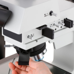 AmScope ME600TB-5M Brightfield, Darkfield and Polarizing Metallurgical Upright Trinocular Compound Microscope 50X-1000X Magnification w/ Large-Format Stage and 5MP USB 2.0 C-mount Camera (9)