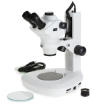 AmScope SF-2TRAX-TP Trinocular Stereo Microscope 4X-50X Magnification on Track Stand w/ Dual-illumination and 9.7" Touchscreen Imaging System (4)