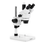 AmScope SM-1TSX-144S-HD2GS SM-1 Series Zoom Trinocular Stereo Microscope 3.5X-45X w/ 144 LED Compact Ring Light and 2MP HDMI Global Shutter CMOS C-Mount Camera on Pillar Stand (13)