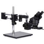 AmScope SM-4BZ-FRL-WB SM-4B Series Boom Stand Stereo Microscope 3.5X-90X Magnification w/ Fluorescent Light For Circuit Board Assembly (4)