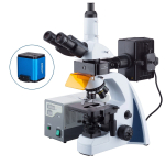 AmScope T670Q-PL-HD22 Trinocular Compound Microscope 40X-1000X Magnification w/ Koehler LED and 1080P HDMI C-mount Camera (1)