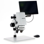 AmScope DM750-2MP-HDM11-3DR DM750 Series Zoom Tabletop Video Inspection Digital Microscope System 0.7X-5X on Pillar Stand w/ 11.6" Monitor + 3D Viewer (5)