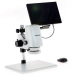 AmScope DM750-2MP-HDM11 DM750 Series Zoom Tabletop Video Inspection Digital Microscope System 0.7X-5X Magnification on Pillar Stand w/ 11.6" Monitor (5)