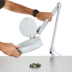 AmScope MAG5-90D5 2.25X Magnification 5" Diameter Lens 90 LED Desk Clamp Magnifying Lamp (5)