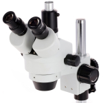 AmScope SM-1TZZ-80S-9M SM-1 Series Zoom Trinocular Stereo Microscope 3.5X-180X w/ 80 LED Compact Ring Light and 9MP USB 2.0 C-mount Camera on Pillar Stand w/ Extra Large Base Plate (11)