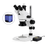 AmScope SM-1TNY-144A-AF2 SM-1 Series Industrial Inspection Zoom Trinocular Stereo Microscope 7X-90X w/ Multi-Zone 144 LED and 1080P 2MP HDMI Auto-focus Camera on Pillar Stand w/ Small Base (6)