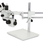 AmScope SM-4TZZ-FODR-AF25 Zoom Trinocular Stereo Microscope 3.5X-180X Magnification w/ 150W Halogen Dual Gooseneck & Ring Lights and 1080P 5MP HDMI Auto-focus Camera on Double Arm Boom Stand (11)