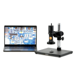 AmScope DM756W2C-TS 1080p Wi-Fi/USB All-in-One Digital Microscope 0.7X-8.4X Magnification w/ Zoom Optics on Table Stand (1)