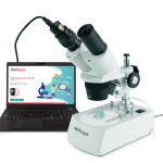 AmScope SE306R-BKI-INST Student Stereo Microscope 20X-40X Magnification w/ Premium 9pc 3D Insect Specimen Kit, Nat Geo Insect Book and Optional Camera (3)