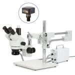 AmScope SM-4TP-30WR-5M3 SM-4 Series Simul-Focal Zoom Trinocular Stereo Microscope 7X-45X Magnification with 30W LED Ring Light and 5MP USB 3.0 (3)