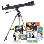 AmScope TKVB-70700-BJPSS-SSKR Kid's Telescope Star Seeker Series featuring 35X-350X 700x70mm Kid's Telescope, 200-Piece Solar System Puzzle (5)