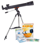 AmScope TKVB-70700-BJPSS-SSKR Kid's Telescope Star Seeker Series featuring 35X-350X 700x70mm Kid's Telescope, 200-Piece Solar System Puzzle (11)