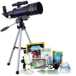 AmScope TKVB-S70300-TLDIY-SWCH Kid's Telescope Space Watcher Series featuring 15-150X 300x70mm Compact Telescope, Build & Learn Telescope Activity Kit (11)