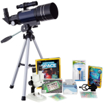 AmScope TKVB-S70300-TLDIY-SWCH Kid's Telescope Space Watcher Series featuring 15-150X 300x70mm Compact Telescope, Build & Learn Telescope Activity Kit (13)