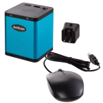 AmScope SM-1TNY-144A-AF2 SM-1 Series Industrial Inspection Zoom Trinocular Stereo Microscope 7X-90X w/ Multi-Zone 144 LED and 1080P 2MP HDMI Auto-focus Camera on Pillar Stand w/ Small Base (3)