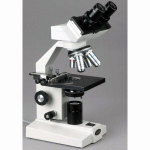 AmScope B100A-MS-M B100 Series Biological Binocular Compound Microscope 40X-1600X Magnification with Halogen, 1.3MP Digital Camera and Mech. Stage (1)