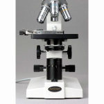 AmScope B100A-MS-M B100 Series Biological Binocular Compound Microscope 40X-1600X Magnification with Halogen, 1.3MP Digital Camera and Mech. Stage (2)