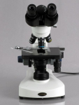 AmScope B340C-LED-3M3 B340 Series Student and Professional Siedentopf Binocular Compound Microscope 40X-2500X w/ 3W LED, 3D Mechanical Stage and 3MP USB 3.0 C-mount Camera (7)