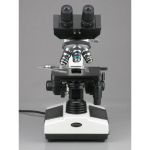 AmScope B390C-E B390 Series Binocular Compound Microscope 40X-2500X Magnification w/ 20W Halogen, 3D Mechanical Stage and 1MP Digital Camera (8)