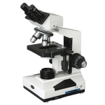 AmScope B400A-LED-E B400 Series Biological Binocular Compound Microscope 40X-1600X Magnification w/ LED Light, 3D Mechanical Stage and 1MP Digital Camera (0)