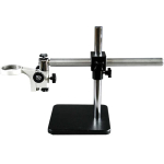 AmScope BSS-120A-FR-84 Single Arm Boom Stand for Stereo Microscopes - Aluminum Arm, Tube Mount, 84mm Focus Block (0)