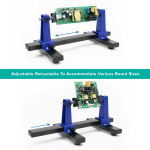 AmScope CBH-100 Adjustable Circuit Board Holder and Clamping Kit (2)
