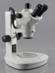 AmScope SF-2TR-WF SF-2 Series Zoom Trinocular Stereo Microscope 8X-50X Magnification onTrack Stand w/ 2 LED Lights, 720p Wi-Fi Camera (2)