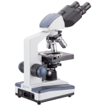 AmScope B120C-PS25-E1 B120 Series Binocular Compound Microscope 40X-2500X Magnification with LED, Siedentopf Head, 25 Prepared Slides and 1MP Digital Camera (5)