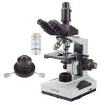 AmScope T490C-DKO-IRIS-12MBI3 T490 Series Darkfield Trinocular Compound Microscope 40X-2500X Magnification with 20W Halogen, 12MP USB 3.0 Camera (0)