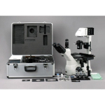 AmScope IN480TA-FL-MF143 IN480 Series Inverted Epi-fluorescence Trinocular Compound Microscope 40X-900X Magnification w/ 1.4MP Cooled Monochrome CCD Camera (9)