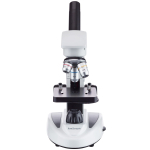 AmScope M149C-2L-PB10-WM M149 Series Student Kids Metal Frame Glass Optics Biological Moncluar Compound Microscope 40X-1000X Magnification with Two Lights, Slides and a Book (1)