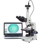 AmScope T340B-M T340 Series Siedentopf Trinocular Compound Microscope 40X-2000X Magnification with 1.3MP Digital Camera (0)
