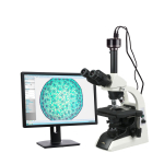 AmScope T650C-HC2 T650 Series Infinity Plan Biological Trinocular Compound Microscope 40X-2500X Magnification + HD Recording Camera (0)