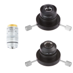 AmScope DK-SET-100-IRIS Dry and Oil Darkfield Condenser and Plan Iris Objective Set for Compound Microscopes (0)
