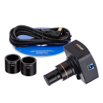 AmScope IN330TC-18M3 40X-1000X Trinocular Inverted Infinity-corrected Biological Microscope w/ Phase-contrast + 18MP USB 3.0 Camera (3)