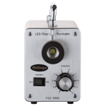 AmScope LED-30WR 30W LED Fiber Optic O-Ring Light Microscope Illuminator (2)
