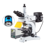AmScope FM820TA-MF603 FM820 Series Epi-fluorescence Trinocular Compound Microscope 40X-1500X Magnification w/ 6MP Cooled Color CCD Camera (1)
