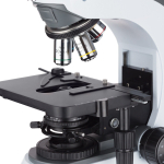 AmScope FM820T-HD18-HDM FM820 Series Upright Fluorescence Trinocular Compound Microscope 40X-1000X Magnification with Rotating Multi-filter Turret, HDMI Camera and Screen (7)
