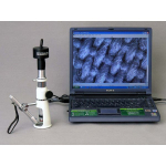 AmScope H2510-M H2510 Series Measuring Shop Monocular Stereo Microscope 20X-50X-100X Magnification w/ 1.3MP Digital Camera (6)