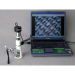 AmScope H2510-M H2510 Series Measuring Shop Monocular Stereo Microscope 20X-50X-100X Magnification w/ 1.3MP Digital Camera (5)
