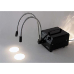 AmScope HL150-BY 150W Dual Gooseneck Fiber-Optic Illuminator (Black) (2)